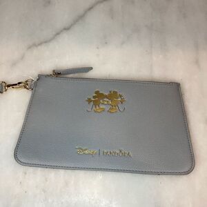 Pandora Wristlet Limited Edition Faux Pebbled Leather Disney Large Pouch Clutch